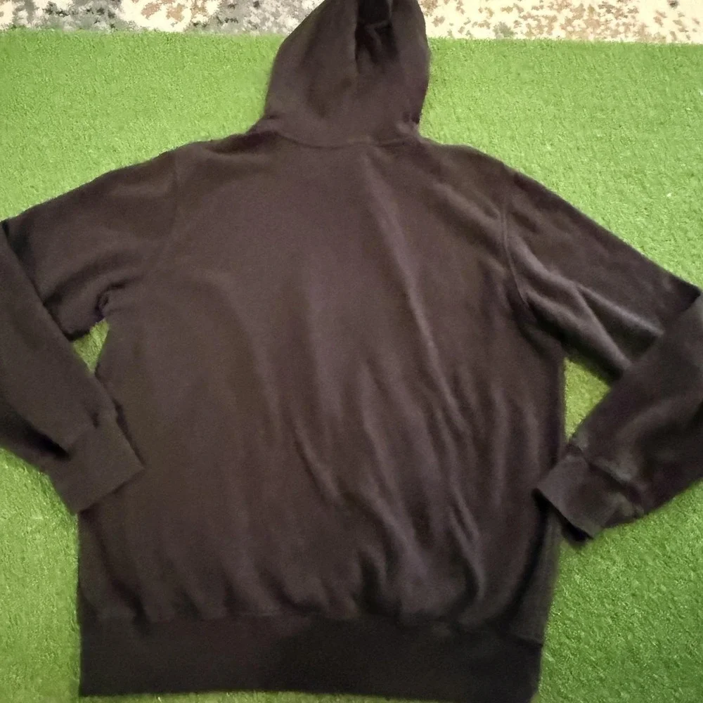 The North Face Hoodie Mens L Black Pullover Sweatshirt Logo Kangaroo Pocket